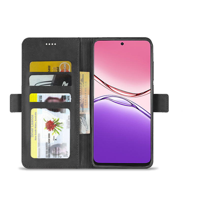For Oppo A5X 4G/5G SupRShield Case Leather Card Holder Wallet Flip Cover