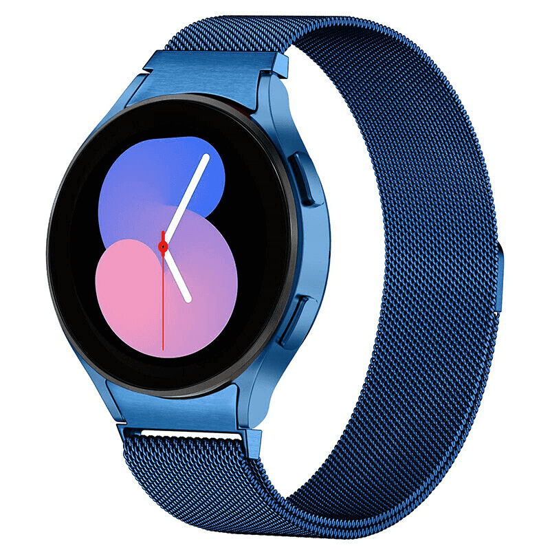 For Samsung Galaxy Watch 7 FE 6 5 4 3 Pro Gear S2 Stainless Steel Adjustable Milanese Magnetic Wristband Strap Loop