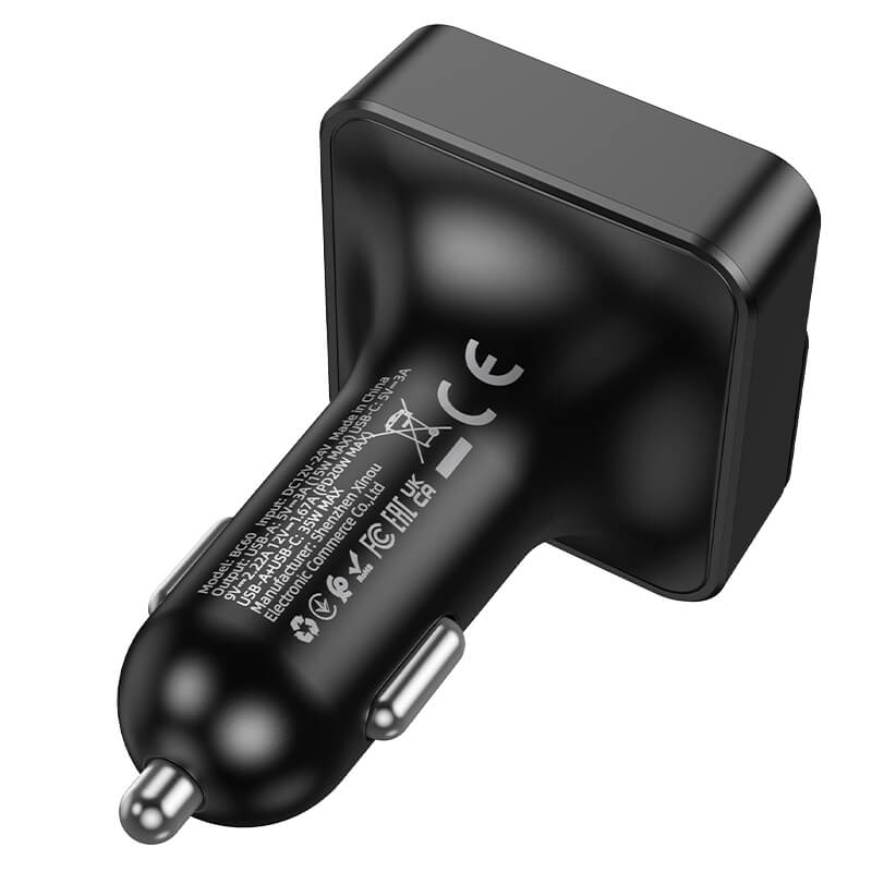Borofone BC60 BT 5.4 Hero 35W PD20W USB Type C Fast Car Charger (1A1C) Car Player Wireless Bluetooth FM transmitter