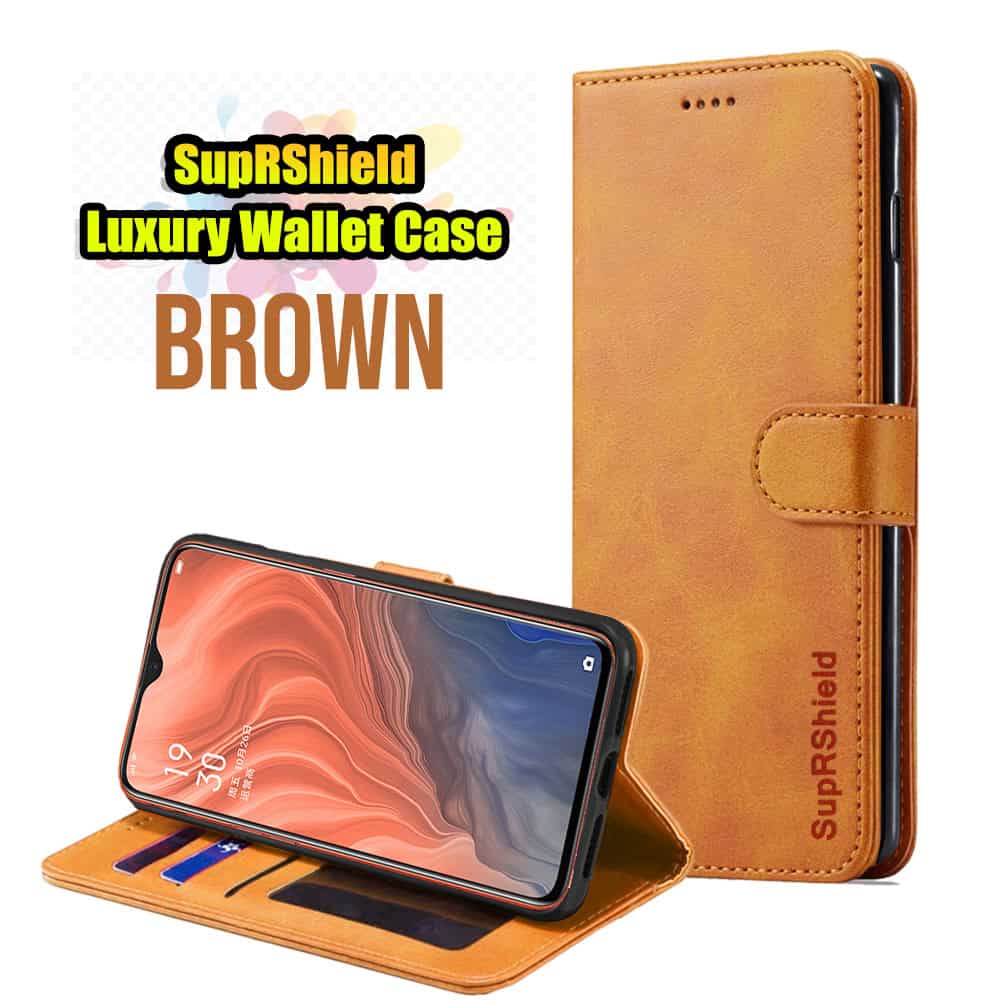 For Oppo Reno Z SupRShield Wallet Leather Flip PU Stand Magnetic Case Cover