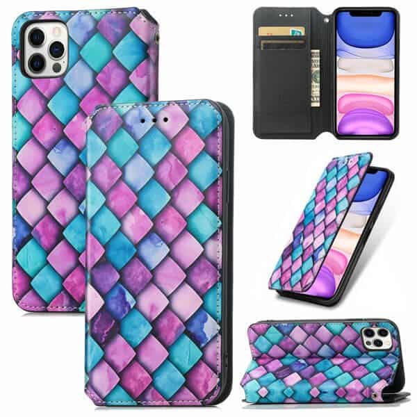 CaseNeo For Apple iPhone 11 /11 Pro / 11 Pro Max Leather Wallet Flip Case With RFID Blocking Credit Card Holder Slots Cover