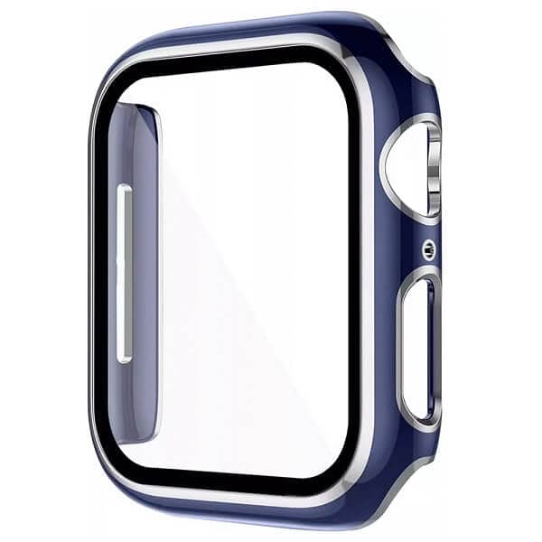 For Apple Watch 40 41 42 44 45mm Hard Case iWatch Gel Case With Built-In Screen Protector