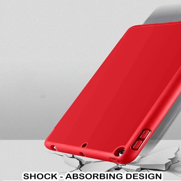 For Apple iPad Pro 11 inch 2020 2018 Folio Auto Sleep Wake Cover Soft Flexible Case Case (Red)
