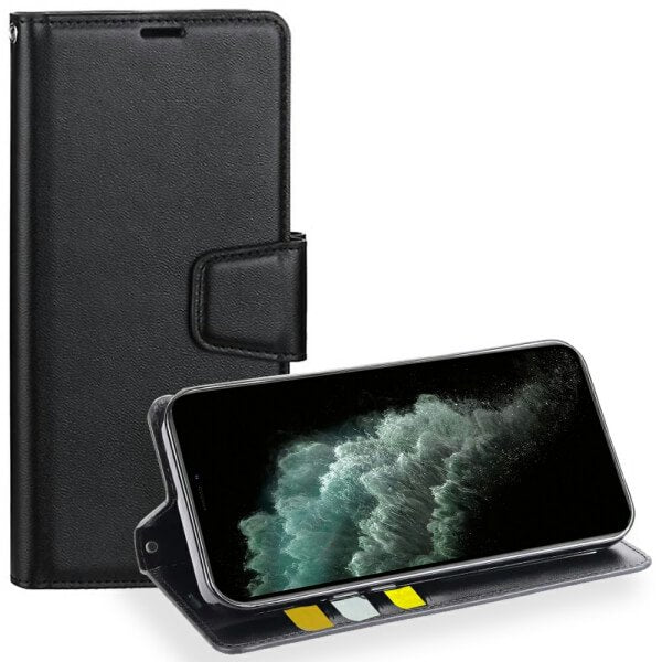For Apple iPhone 11 Pro Hanman Wallet Case Flip Leather Card Slots Magnetic Stand Cover
