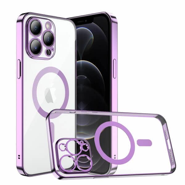 For Apple iPhone 12/ 12 Pro/ 12 Pro Max MagSafe Magnetic Case with HaloLock Shockproof Scratch Resistant Back Clear Protective Cover