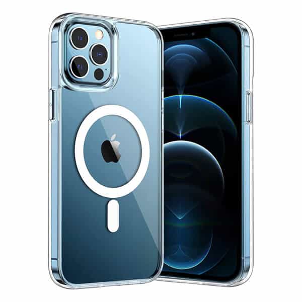 For Apple iPhone 12 Pro Max MagSafe Magnetic Case with HaloLock Shockproof Military Grade Protection Scratch Resistant Back Clear Protective Cover