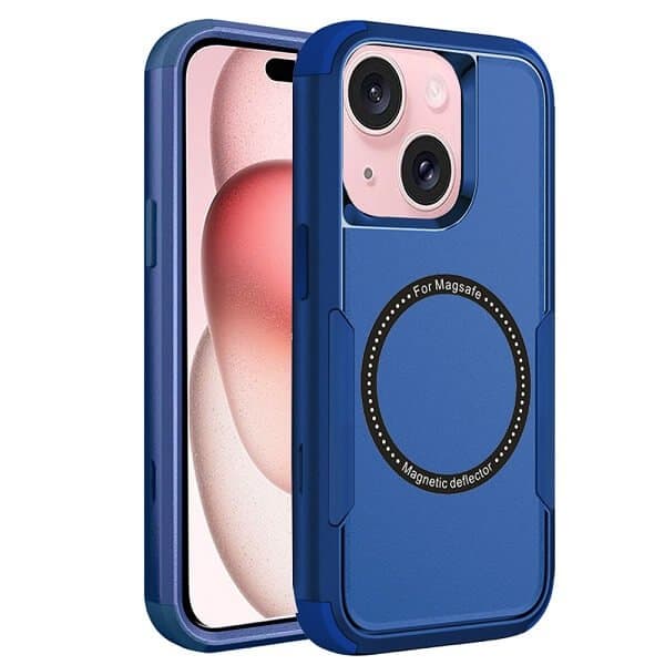For Apple iPhone 15/15Pro/15 Pro Max /15 Plus MagSafe Compatible 3in1 Case Hybrid Armor Heavy Duty Shockproof Cover