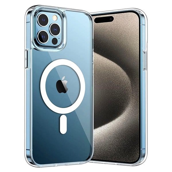 For Apple iPhone 15 Pro MagSafe Magnetic Case with HaloLock Shockproof Military Grade Protection Scratch Resistant Back Clear Protective Cover