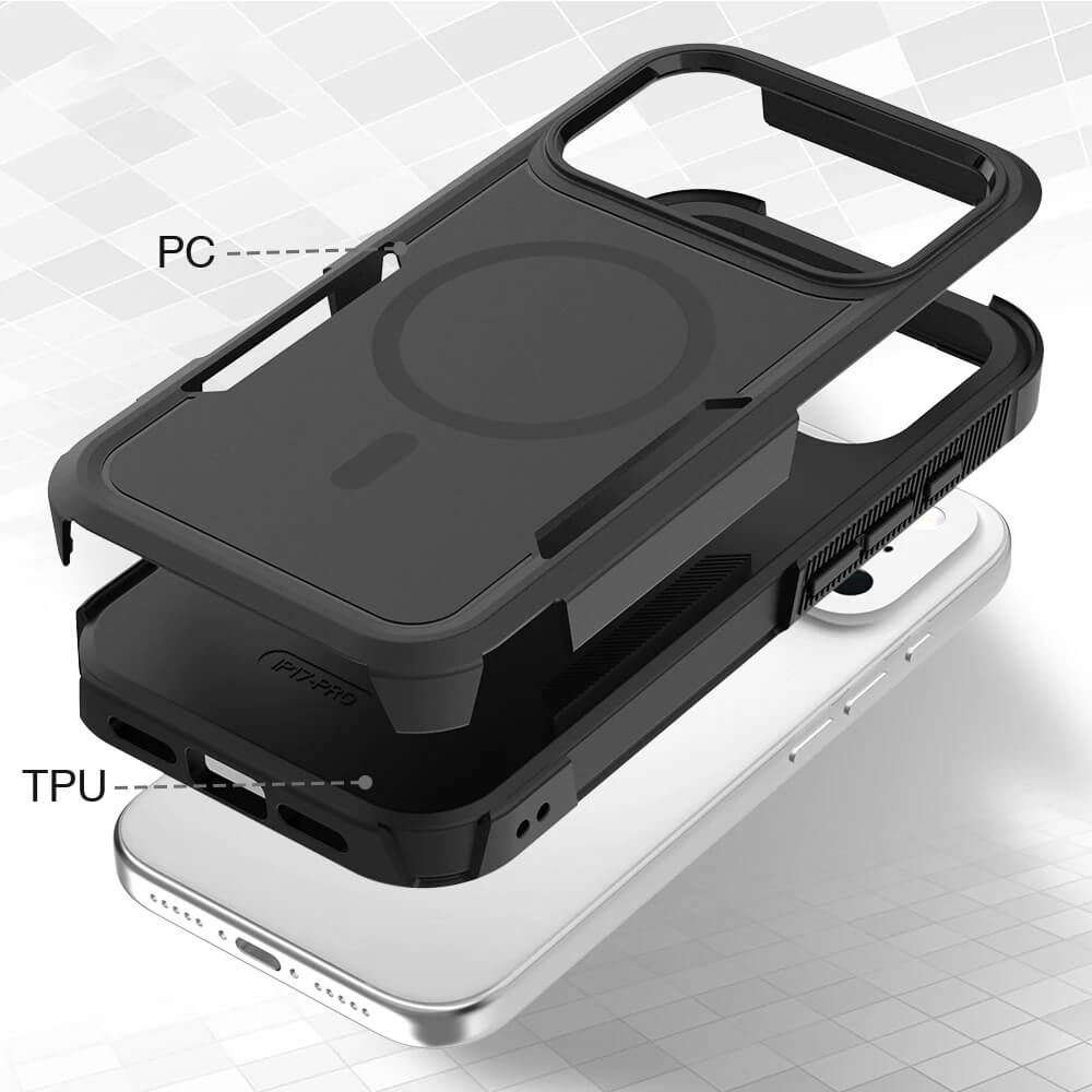 For Apple iPhone 17 | 17 Air | 17 Pro | 17 Pro Max MagSafe Compatible 3in1 Case Hybrid Armor Heavy Duty Shockproof Cover
