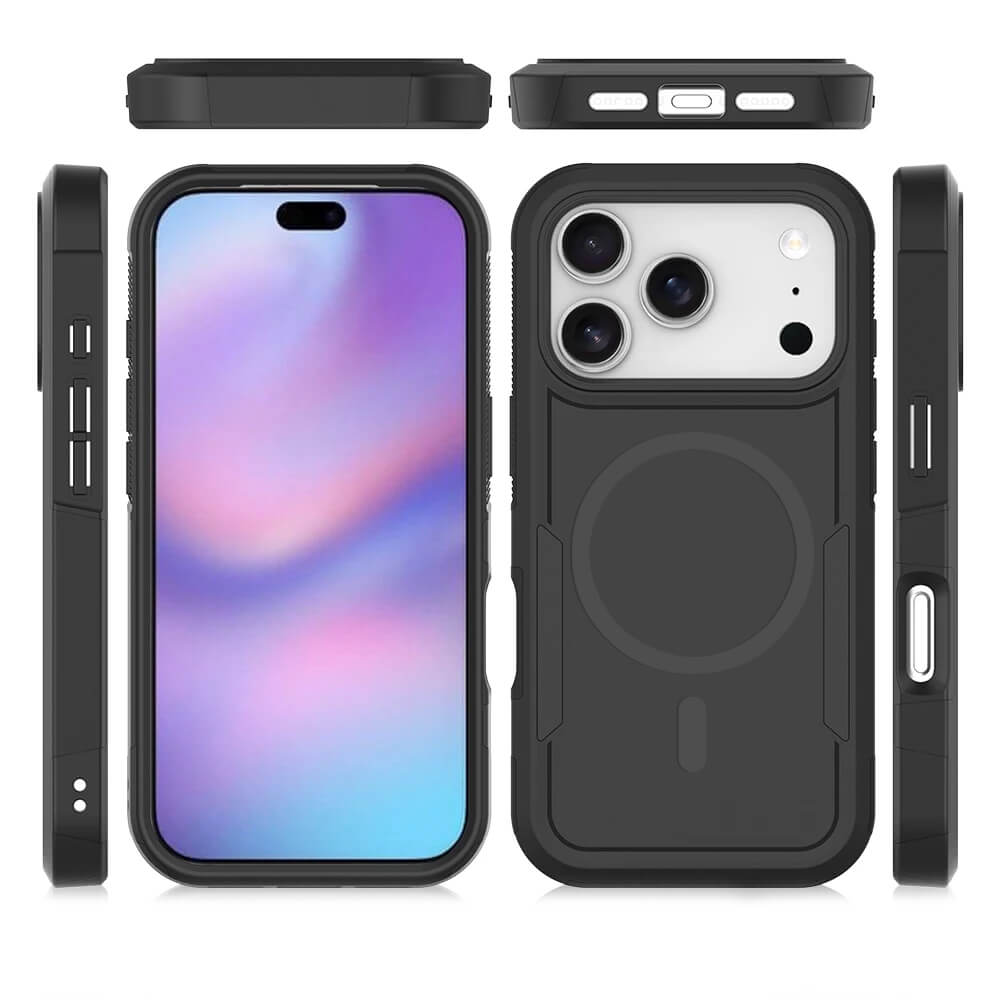 For Apple iPhone 17 | 17 Air | 17 Pro | 17 Pro Max MagSafe Compatible 3in1 Case Hybrid Armor Heavy Duty Shockproof Cover