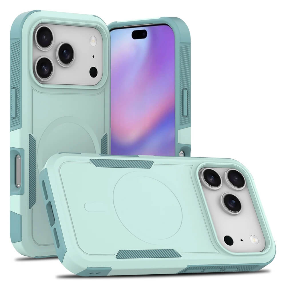 For Apple iPhone 17 | 17 Air | 17 Pro | 17 Pro Max MagSafe Compatible 3in1 Case Hybrid Armor Heavy Duty Shockproof Cover