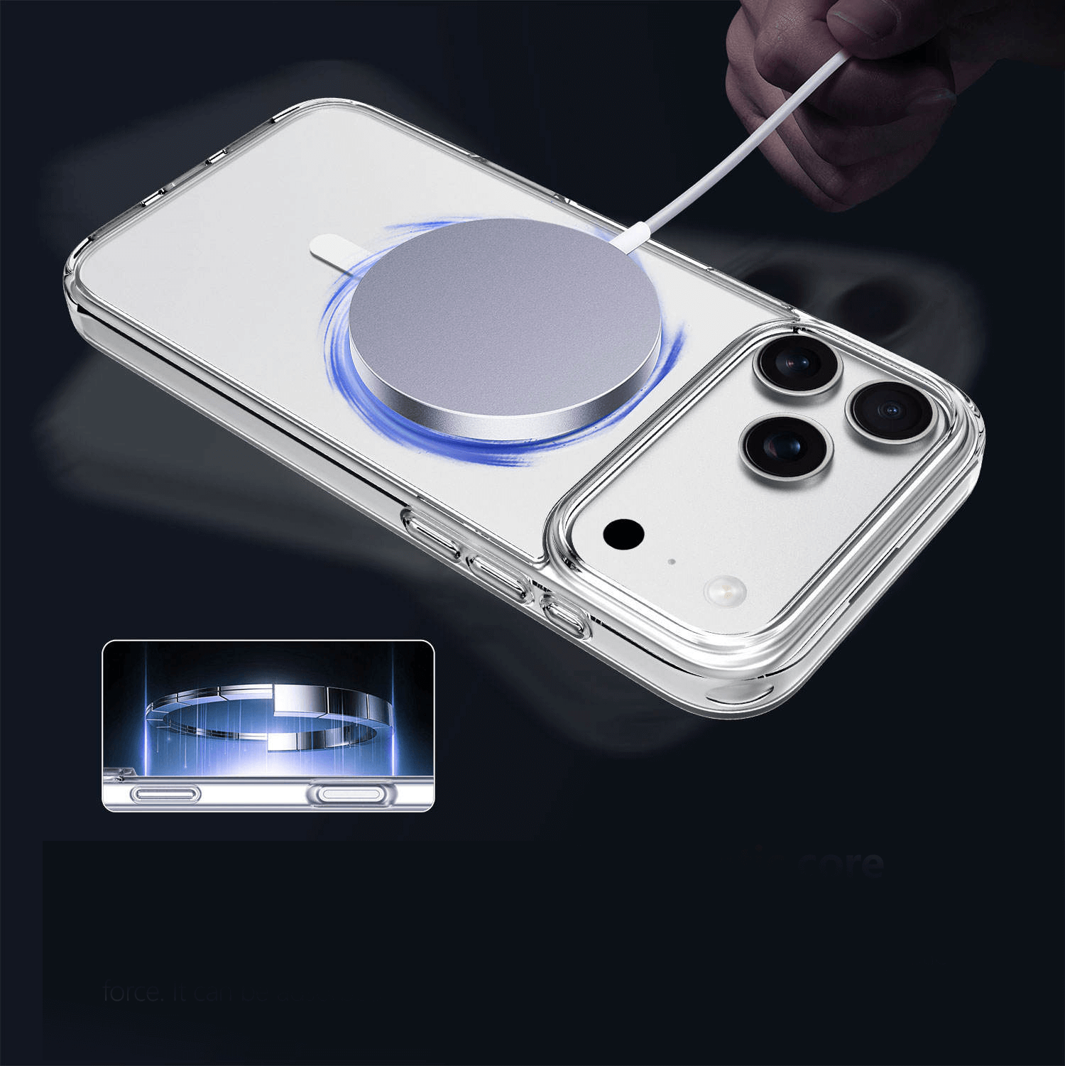 For Apple iPhone 17 | 17 Air | 17 Pro | 17 Pro Max MagSafe Magnetic Case with HaloLock Shockproof Protection Scratch Resistant Back Clear Protective Cover