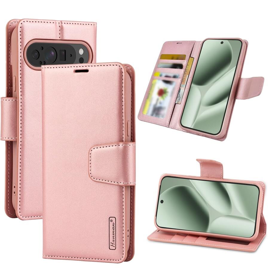 For Google Pixel 1010 Pro Pixel 10 Pro XL Pixel 10 Pro Fold Hanman Wallet Case Flip Leather Card Slots Magnetic Stand Cover