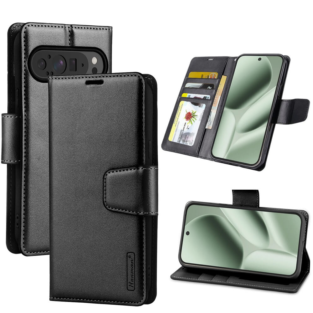For Google Pixel 10/10 Pro | Pixel 10 Pro XL | Pixel 10 Pro Fold Hanman Wallet Case Flip Leather Card Slots Magnetic Stand Cover