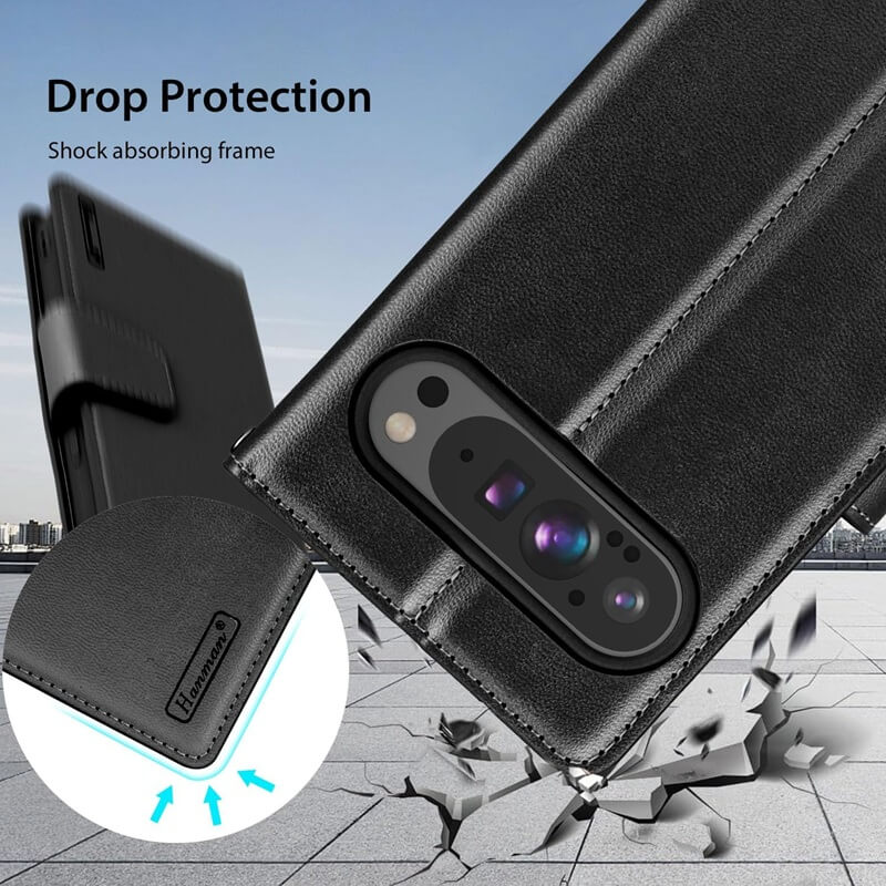 For Google Pixel 10/10 Pro | Pixel 10 Pro XL | Pixel 10 Pro Fold Hanman Wallet Case Flip Leather Card Slots Magnetic Stand Cover