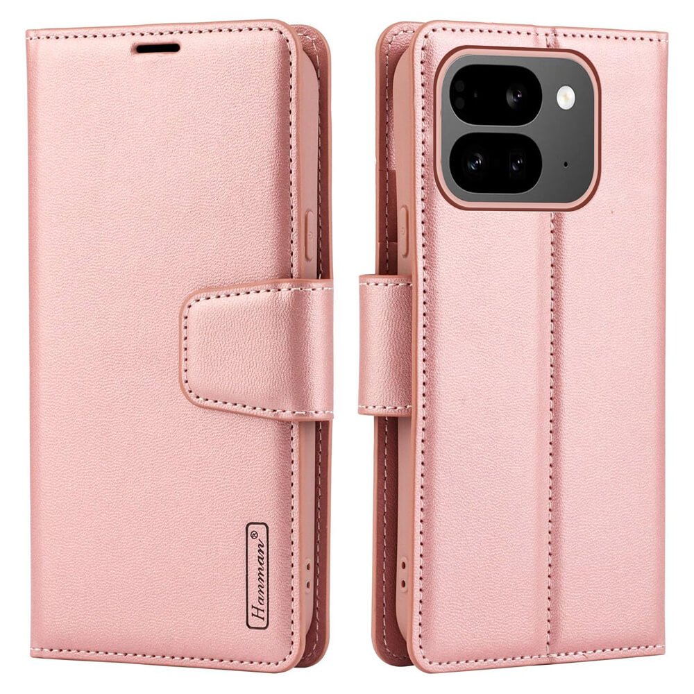 For Google Pixel 10/10 Pro | Pixel 10 Pro XL | Pixel 10 Pro Fold Hanman Wallet Case Flip Leather Card Slots Magnetic Stand Cover