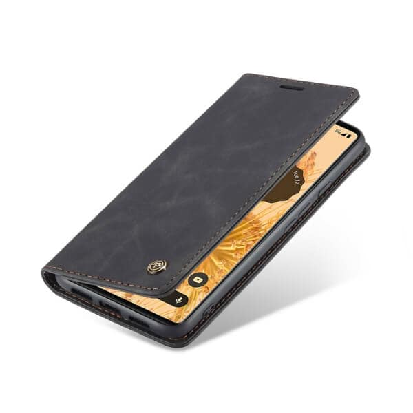 For Google Pixel 6A Caseme Case RFID Blocking Retro Flip Premium Leather Card Holder Wallet Cover