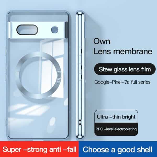 For Google Pixel 88Pro7A MagSafe Magnetic Case HaloLock Shockproof Scratch Resistant Back Clear Protective Cover