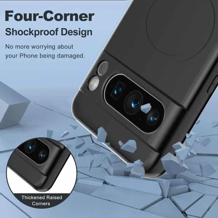 For Google Pixel 8Pixel 8A Pixel 8 Pro Liquid Silicone Silky Soft Touch Full Protective Anti Scratch Cover with Microfiber Lining Back Case
