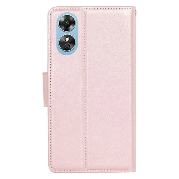 For Oppo A17 Hanman Wallet Case Flip Leather Card Slots Magnetic Stand Cover