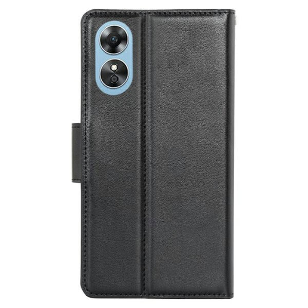 For Oppo A17 Hanman Wallet Case Flip Leather Card Slots Magnetic Stand Cover