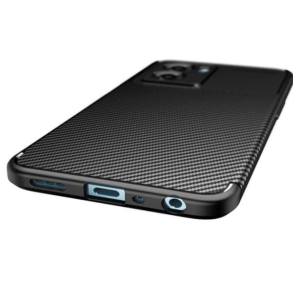 For Oppo A57S A57 5G Case Shockproof Heavy Duty Rugged Anti Knock Back Cover (Black)
