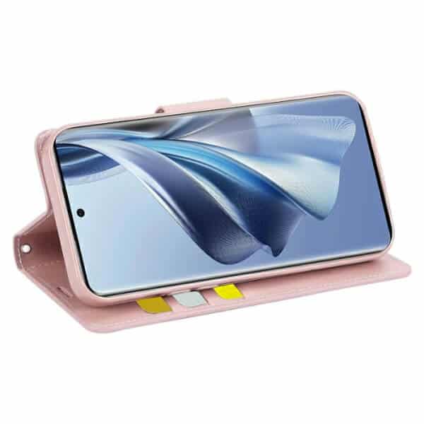 For Oppo Reno 10 5G Hanman Wallet Case Flip Leather Card Slots Magnetic Stand Cover