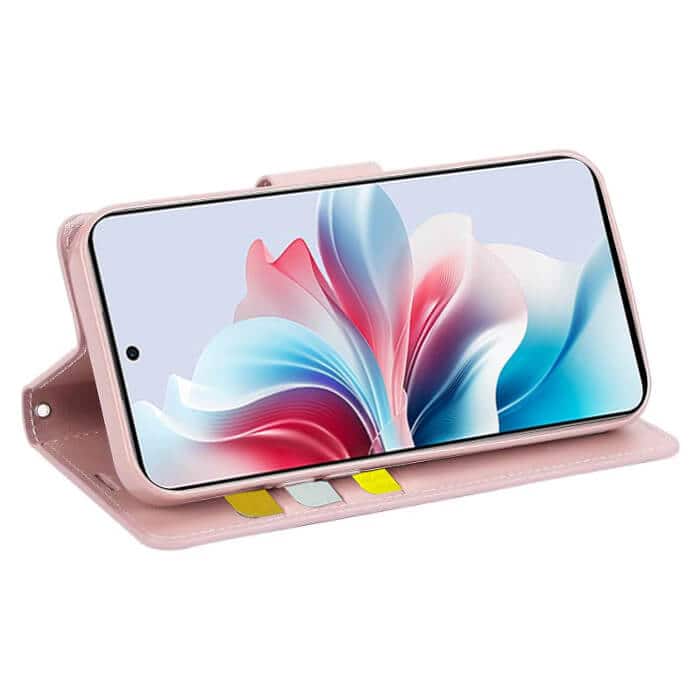 For Oppo Reno11 F 5G Hanman Wallet Case Flip Leather Card Slots Magnetic Stand Cover