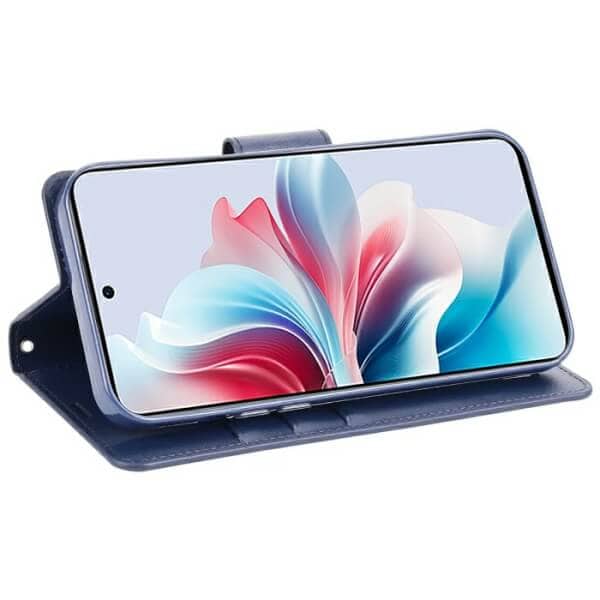 For Oppo Reno11 F 5G Hanman Wallet Case Flip Leather Card Slots Magnetic Stand Cover