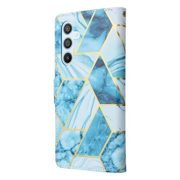 For Samsung Galaxy A55 5G Case Fashion Marble Painting Pattern Flip Wallet Leather Card Slots Stand Cover