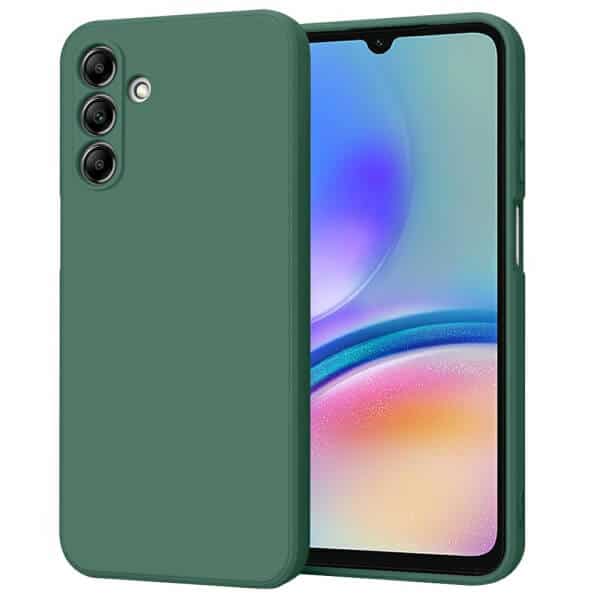 For Samsung Galaxy A05S Silicone Silky Soft Touch Full Protective Anti Scratch Cover with Microfiber Lining Back Case