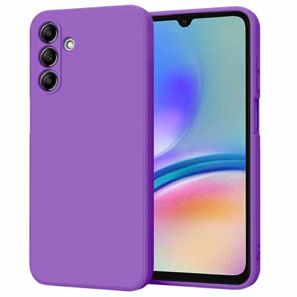 For Samsung Galaxy A05S Silicone Silky Soft Touch Full Protective Anti Scratch Cover with Microfiber Lining Back Case