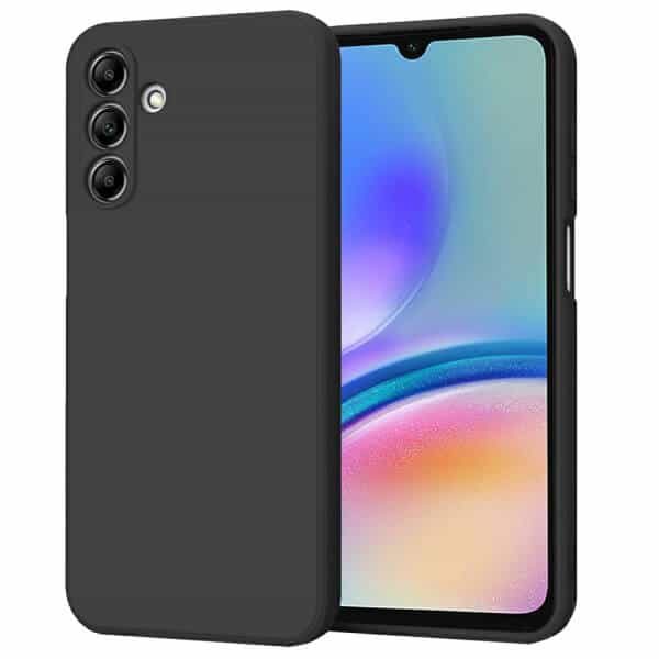 For Samsung Galaxy A05S Silicone Silky Soft Touch Full Protective Anti Scratch Cover with Microfiber Lining Back Case