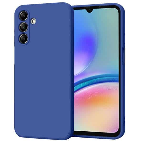 For Samsung Galaxy A05S Silicone Silky Soft Touch Full Protective Anti Scratch Cover with Microfiber Lining Back Case