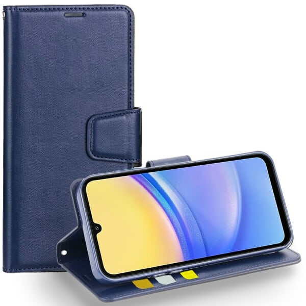 For Samsung Galaxy A15 5G/4G Hanman Wallet Case Flip Leather Card Slots Magnetic Stand Cover