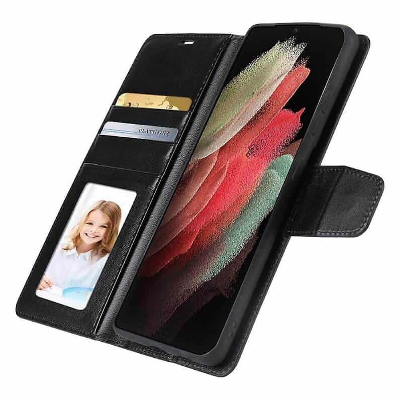 For Samsung Galaxy S21 | S21 FE | S21+ /S21 Plus | S21 Ultra SupRShield Wallet Leather Card Holder Flip Protective Shockproof Magnetic Case Cover