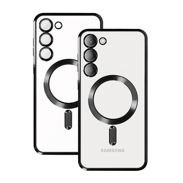 For Samsung Galaxy S23 | S23 FE | S23+ /S23 Plus | S23 Ultra MagSafe Magnetic Case with HaloLock Shockproof Scratch Resistant Back Clear Protective Cover