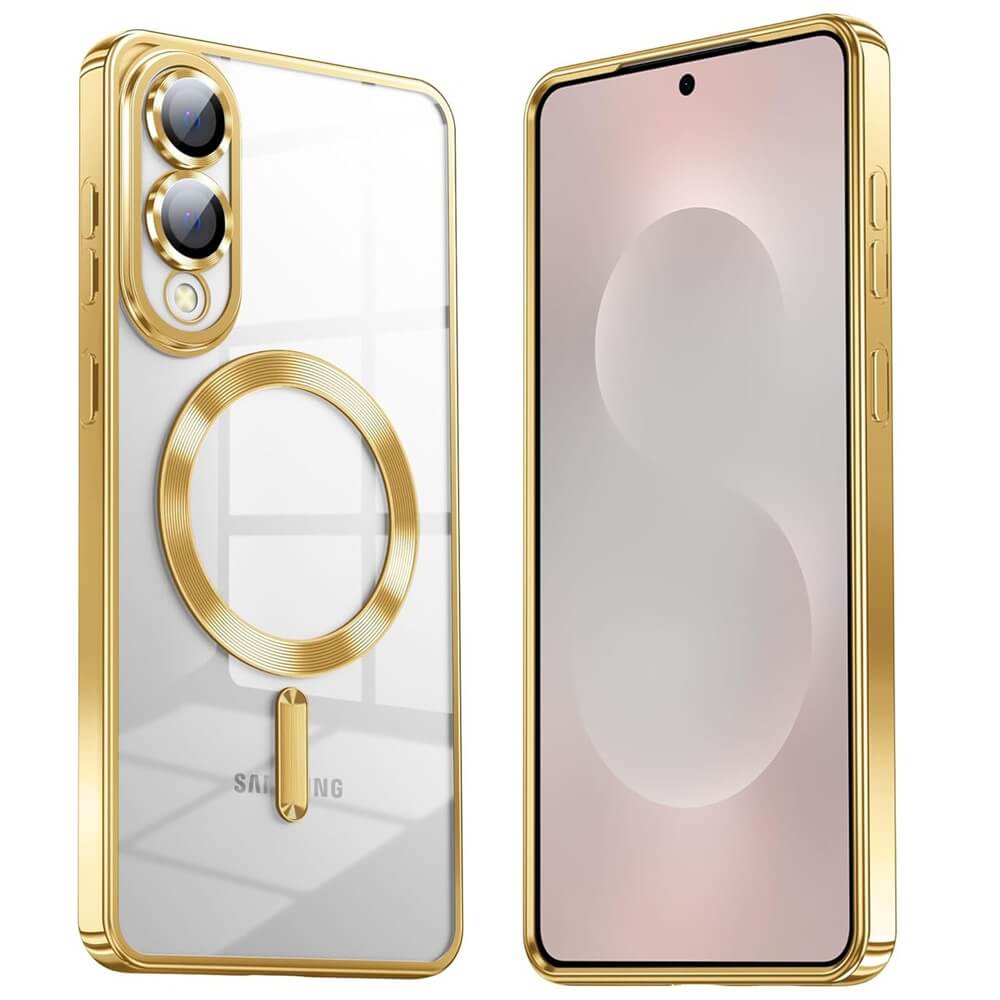 For Samsung Galaxy S24 S25 Ultra Plus FE Edge MagSafe Magnetic Case with HaloLock Shockproof Scratch Resistant Back Clear Protective Cover