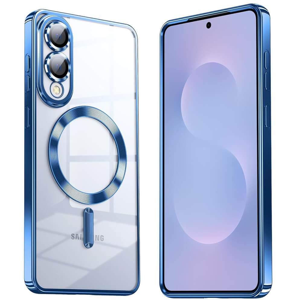 For Samsung Galaxy S24 S25 Ultra Plus FE Edge MagSafe Magnetic Case with HaloLock Shockproof Scratch Resistant Back Clear Protective Cover