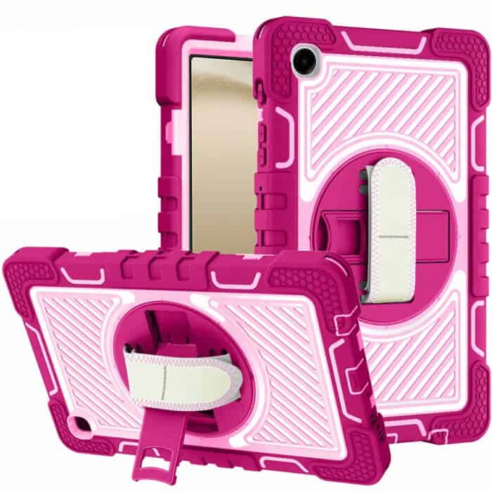 For Samsung Galaxy TAB A9+ X210 Rotatable Military Grade Case Shockproof Multi-Layer Protective Kickstand Cover