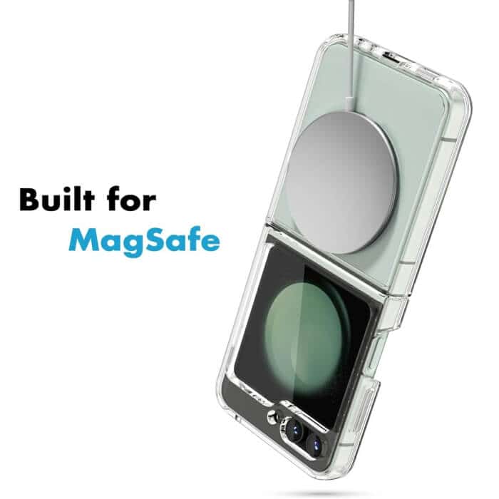 For Samsung Galaxy Z Fold 6 MagSafe Magnetic Case with HaloLock Shockproof Scratch Resistant Back Clear Protective Cover