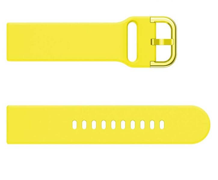 Garmin Forerunner 245 Music Silicone Wristband Adjustable Silicone Rubber Watch Replacement Band Kit (Yellow)