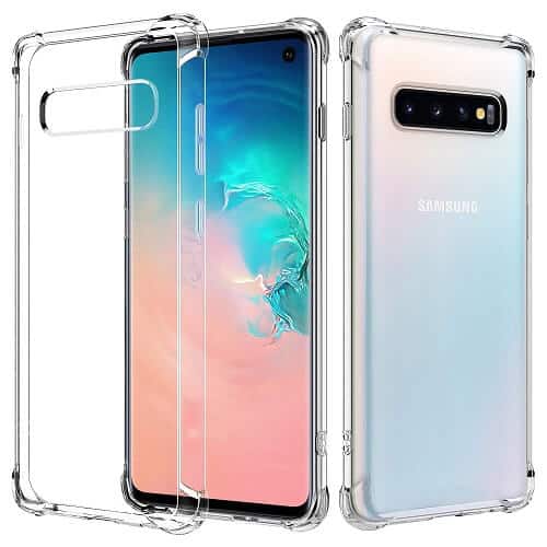 Samsung Galaxy S10 Shockproof Tough Hard Gel Clear Transparent Anti knock Air Cushion Case Cover