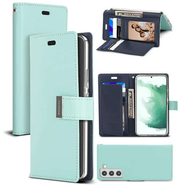 Goospery For Samsung Galaxy S22 | S22+ /S22 Plus | S22 Ultra Rich Diary Wallet Flip Case Leather Card Slots Magnetic Cover