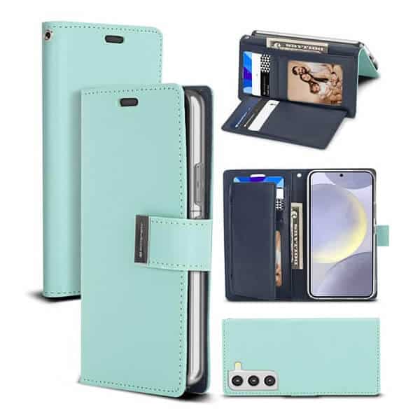 Goospery Samsung Galaxy S24, S24+ S24 Plus & S24 Ultra Rich Diary Wallet Flip Case Leather Card Slots Magnetic Cover