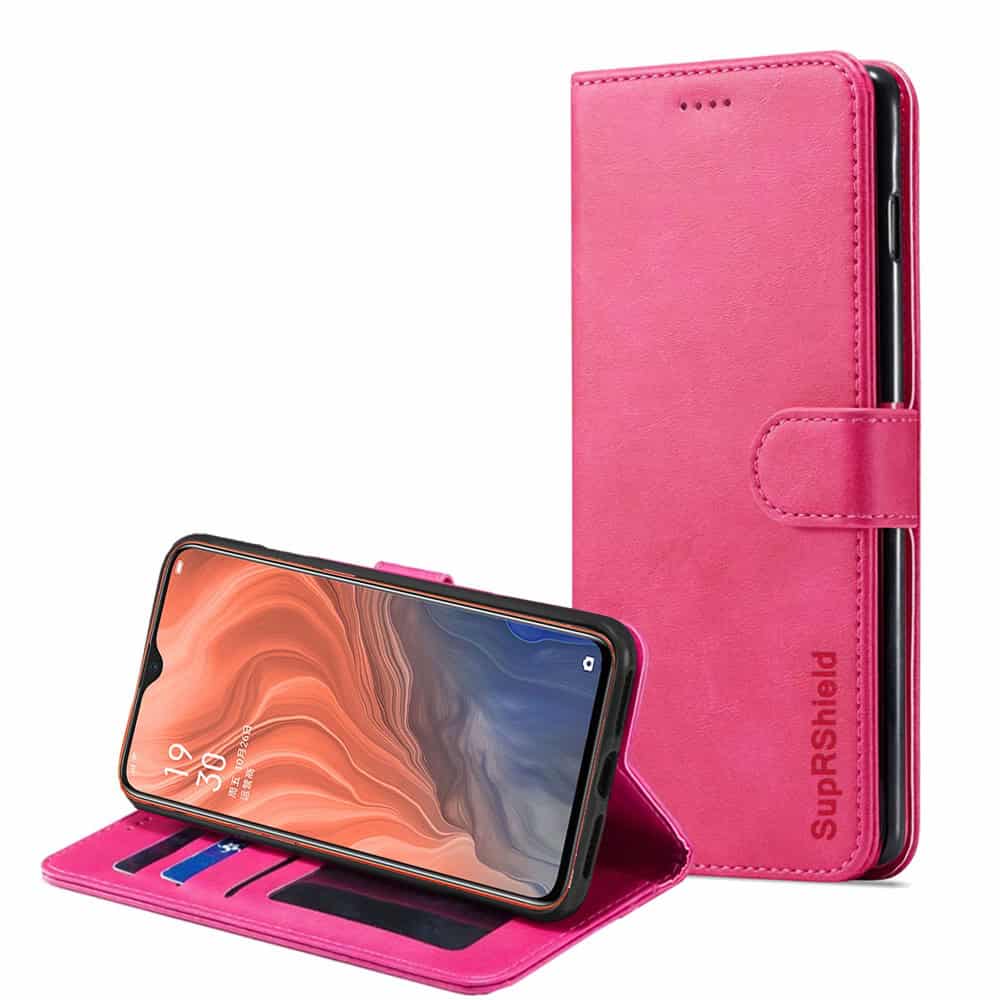 For Oppo Reno Z SupRShield Wallet Leather Flip PU Stand Magnetic Case Cover
