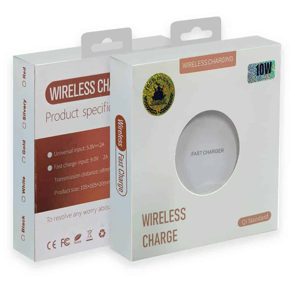 10W Qi Wireless Fast Charger Charging Pad For Apple iPhone Samsung Galaxy Google Pixel (White)