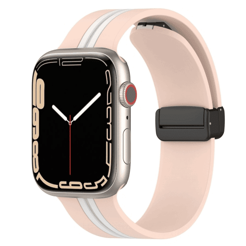 Magnetic D-Buckle Sports Wristband For Apple Watch Series 8 7 SE 6 5 4 3 2 1 Ultra Loop Strap Replacement Wrist Band 38mm 40mm 41mm 42mm 44mm 45mm 49mm