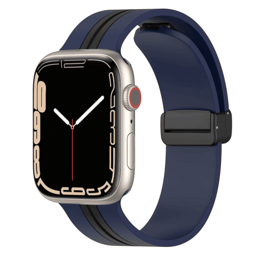 Magnetic D-Buckle Sports Wristband For Apple Watch Series 8 7 SE 6 5 4 3 2 1 Ultra Loop Strap Replacement Wrist Band 38mm 40mm 41mm 42mm 44mm 45mm 49mm