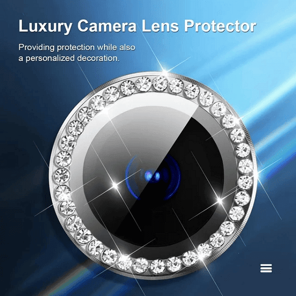 Metal Individual Ring Cover Tempered Glass Diamond Camera Lens Protector For Apple iPhone 13Pro13Pro Max